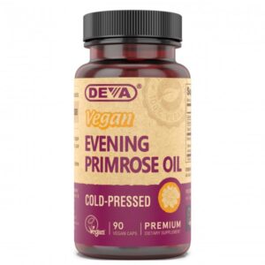 DEVA Vegan Evening Primrose Oil, Cold-Pressed, Unrefined, 90 Capsules
