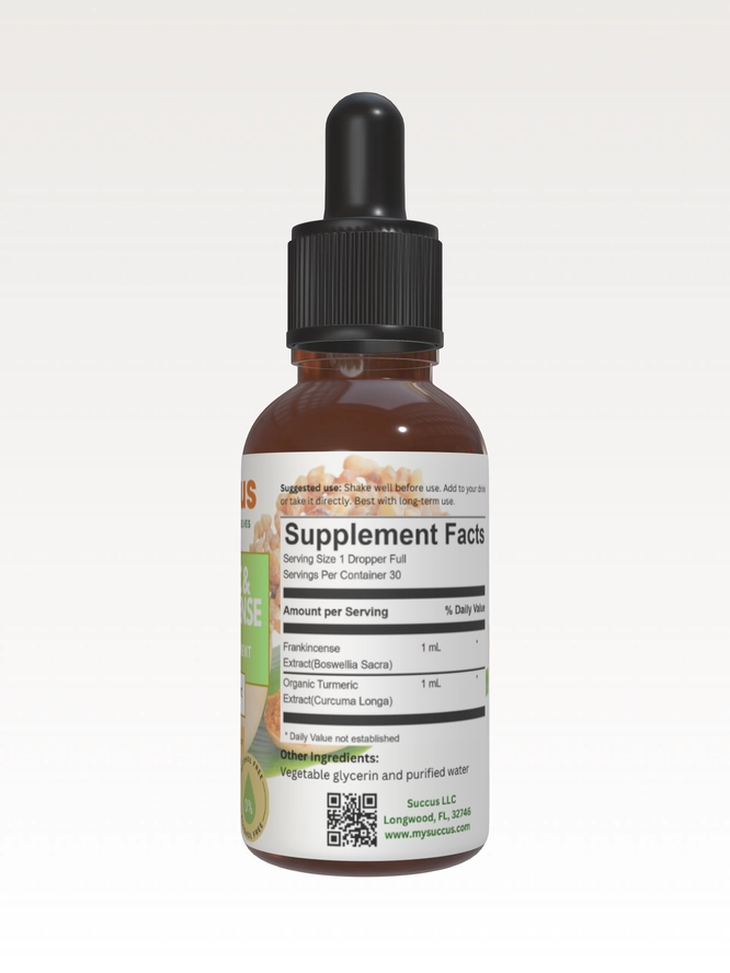 Turmeric & Frankincense Tincture - Muscle & Joint 1oz. - Image 2