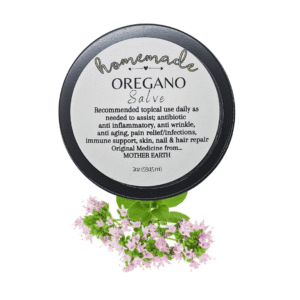 2oz jar of Organic Oregano Salve by Know; Body Botanicals